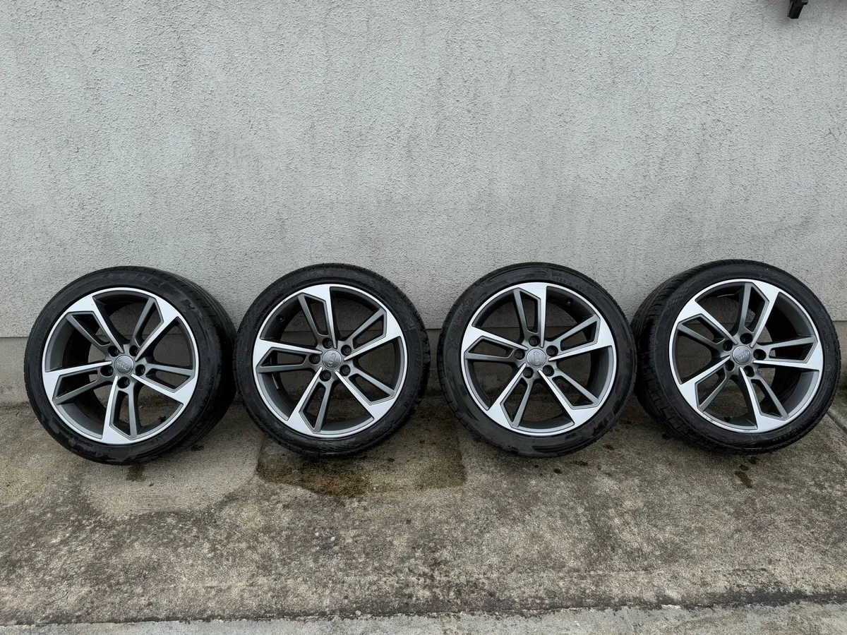 Audi 18” Alloys 2x Brand New Tyres - Image 1