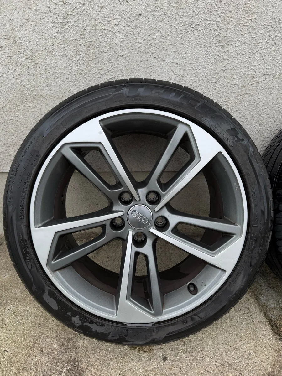 Audi 18” Alloys 2x Brand New Tyres - Image 2