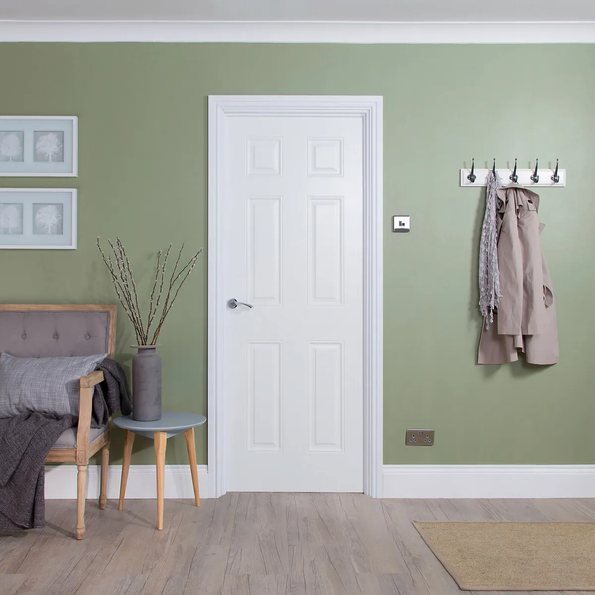 4 Internal Doors - 6 Panel Unglazed Door - Image 2