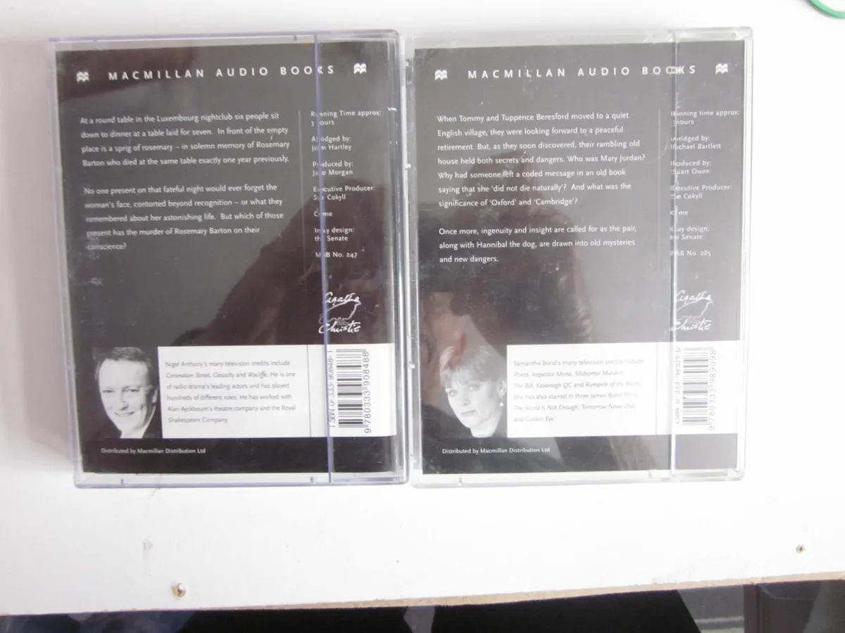 Two Mac Millan Audio Books Agatha Christie - Image 2
