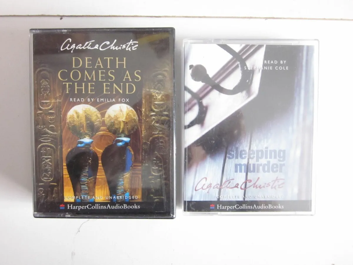 Two Harper Collins Audio Books Agatha Christie - Image 1