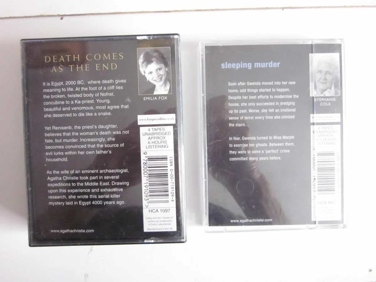 Two Harper Collins Audio Books Agatha Christie - Image 2