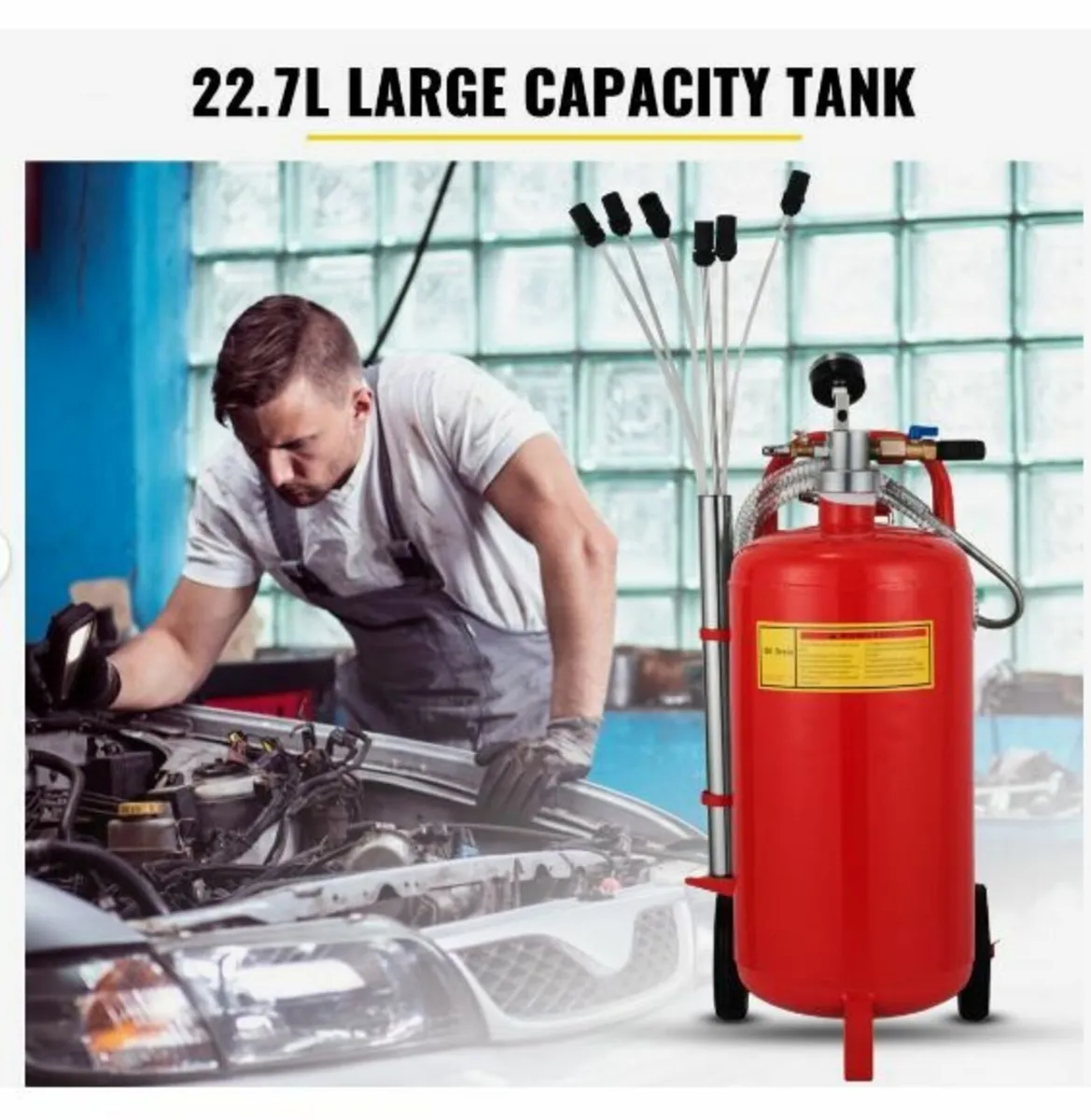 5 Gallon/22.7L Oil Extractor, Portable Air - Image 3