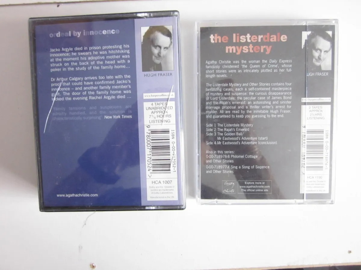 Two Harper Collins Audio Books Agatha Christie - Image 2