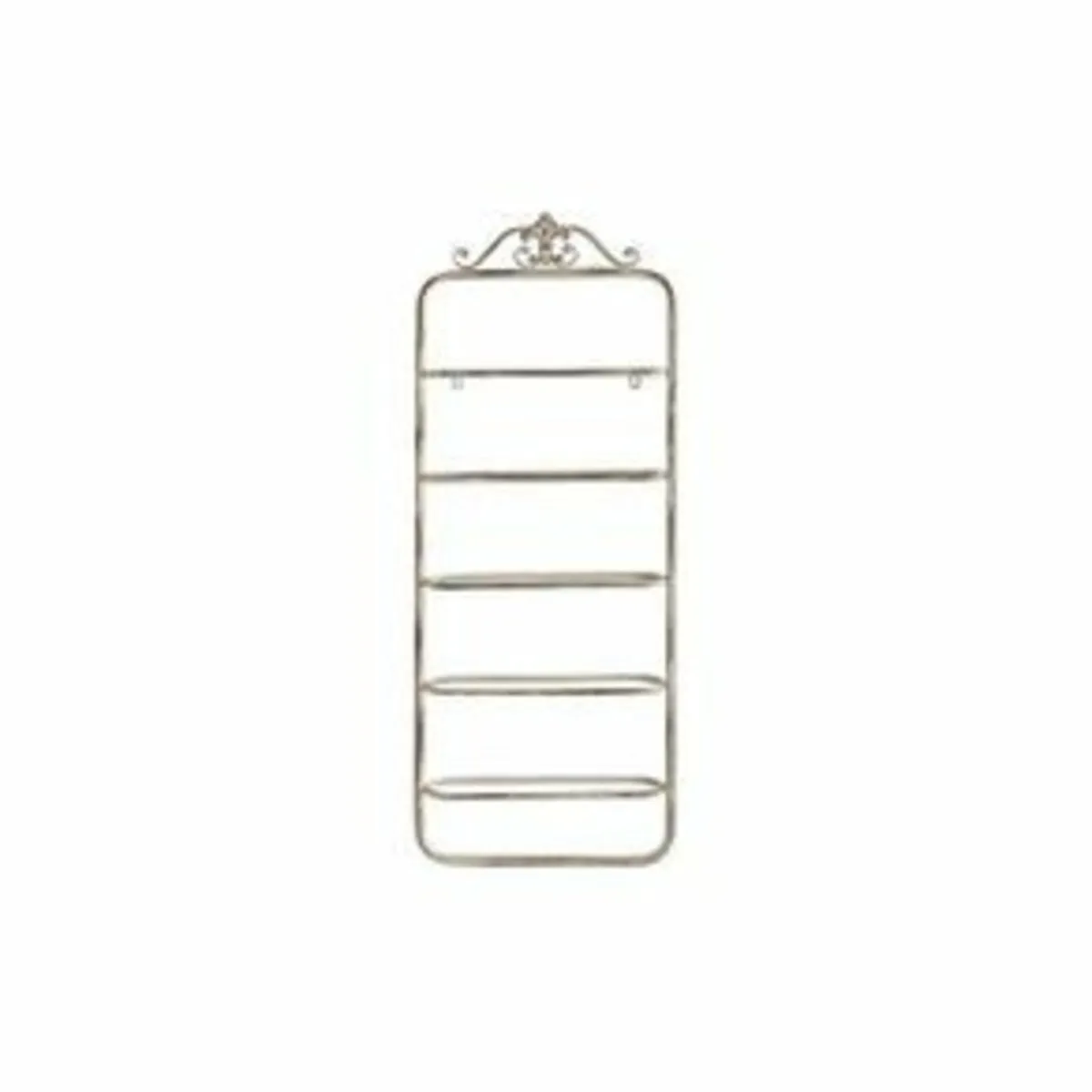 White Metal Bottle Rack Neoclassical Elegance anti - Image 1
