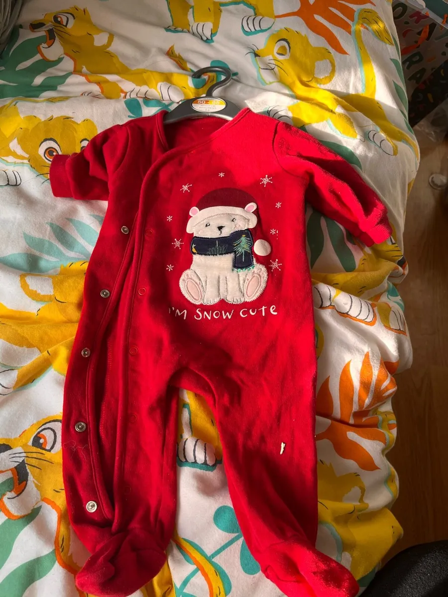 Christmas baby suits x 2 - Image 1