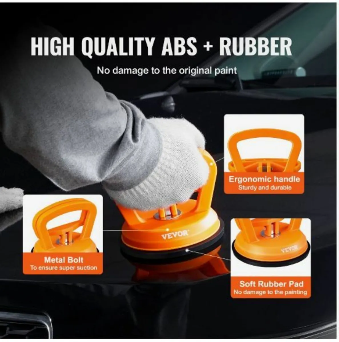 Dent Removal Kit, 3 Packs Suction Cups - Image 3