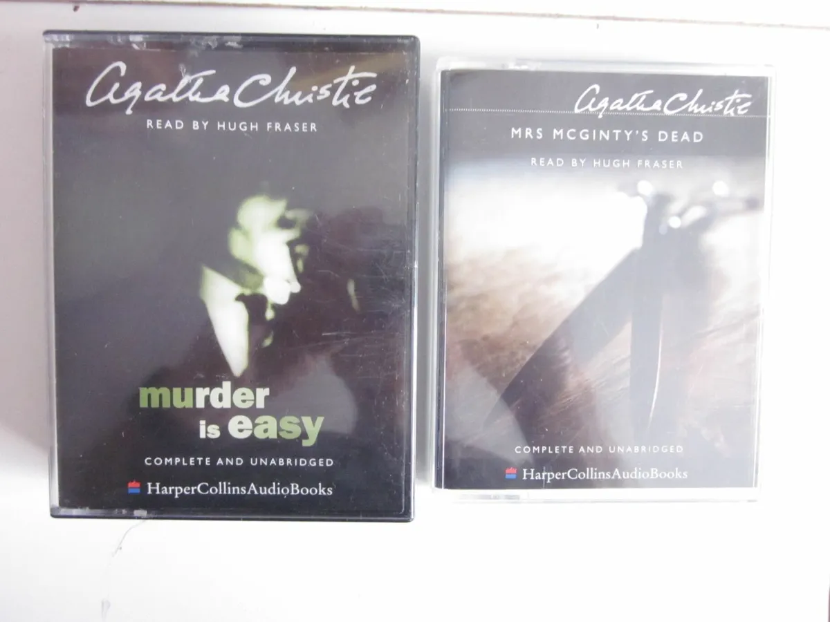 Two Harper Collins Audio Books Agatha Christie - Image 1
