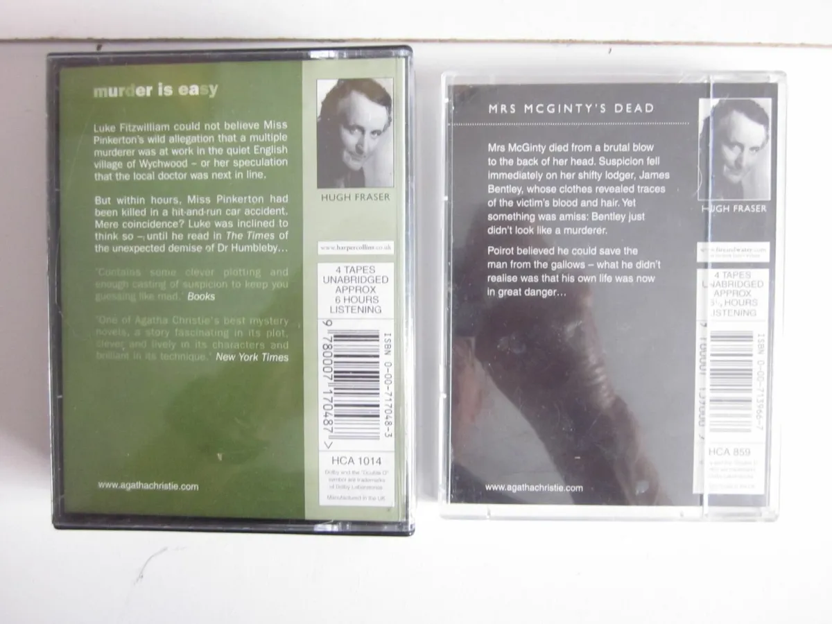 Two Harper Collins Audio Books Agatha Christie - Image 3