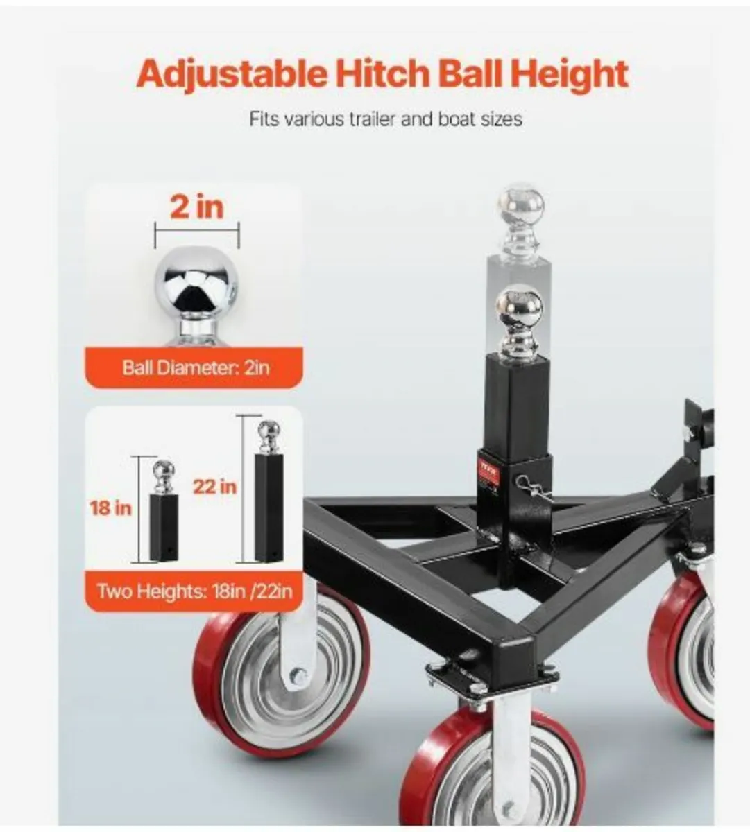 Trailer Dolly 3500lbs Tongue Weight Capacity - Image 3