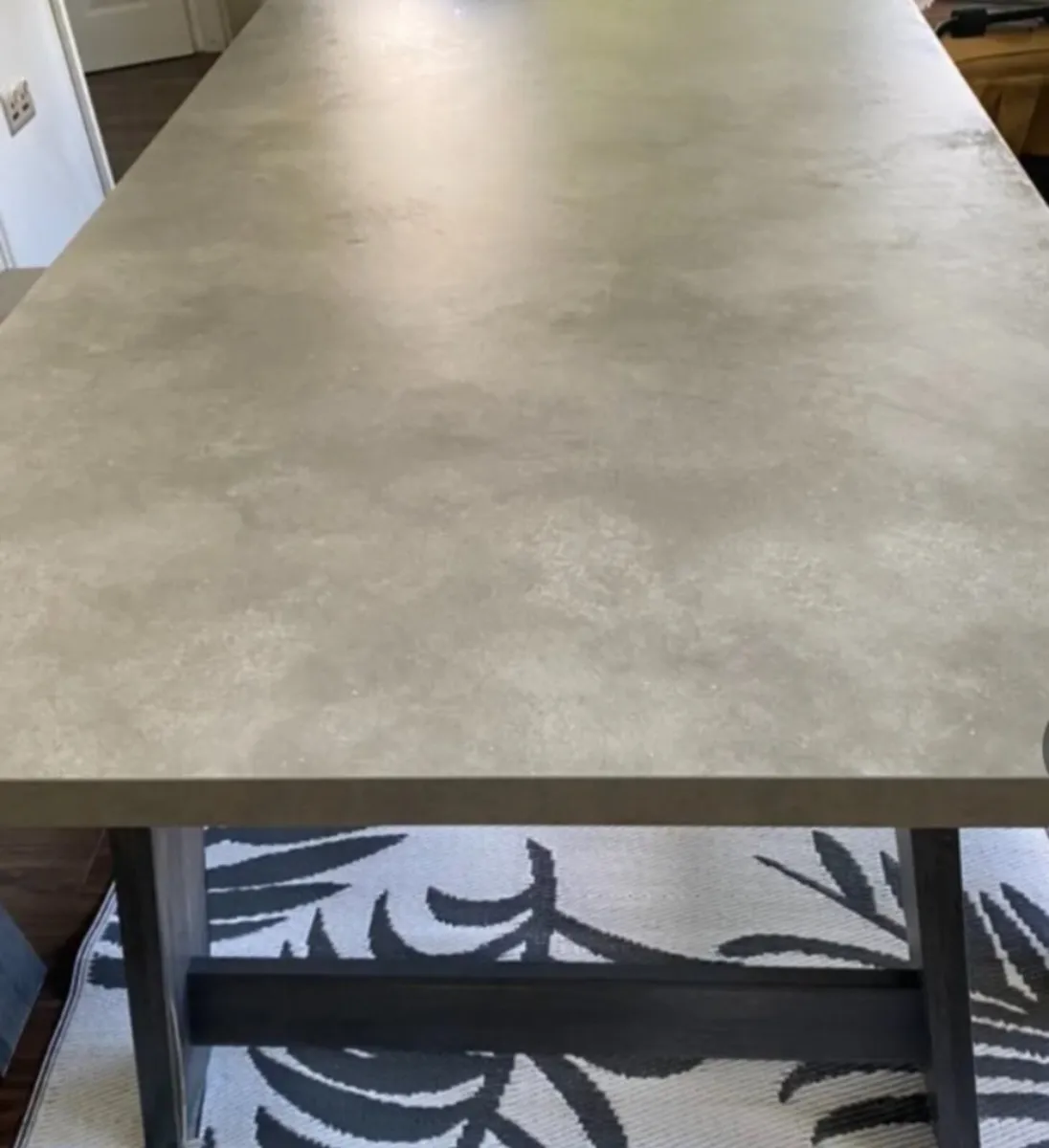 Kitchen table with 2 benches - Image 3