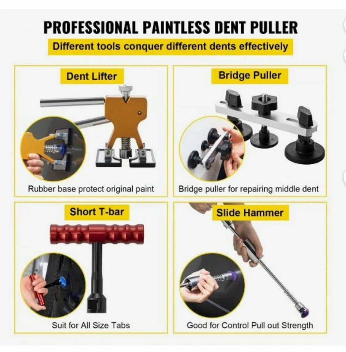 Dent Removal Tool, 89 Pcs Paintless Dent Repair - Image 3