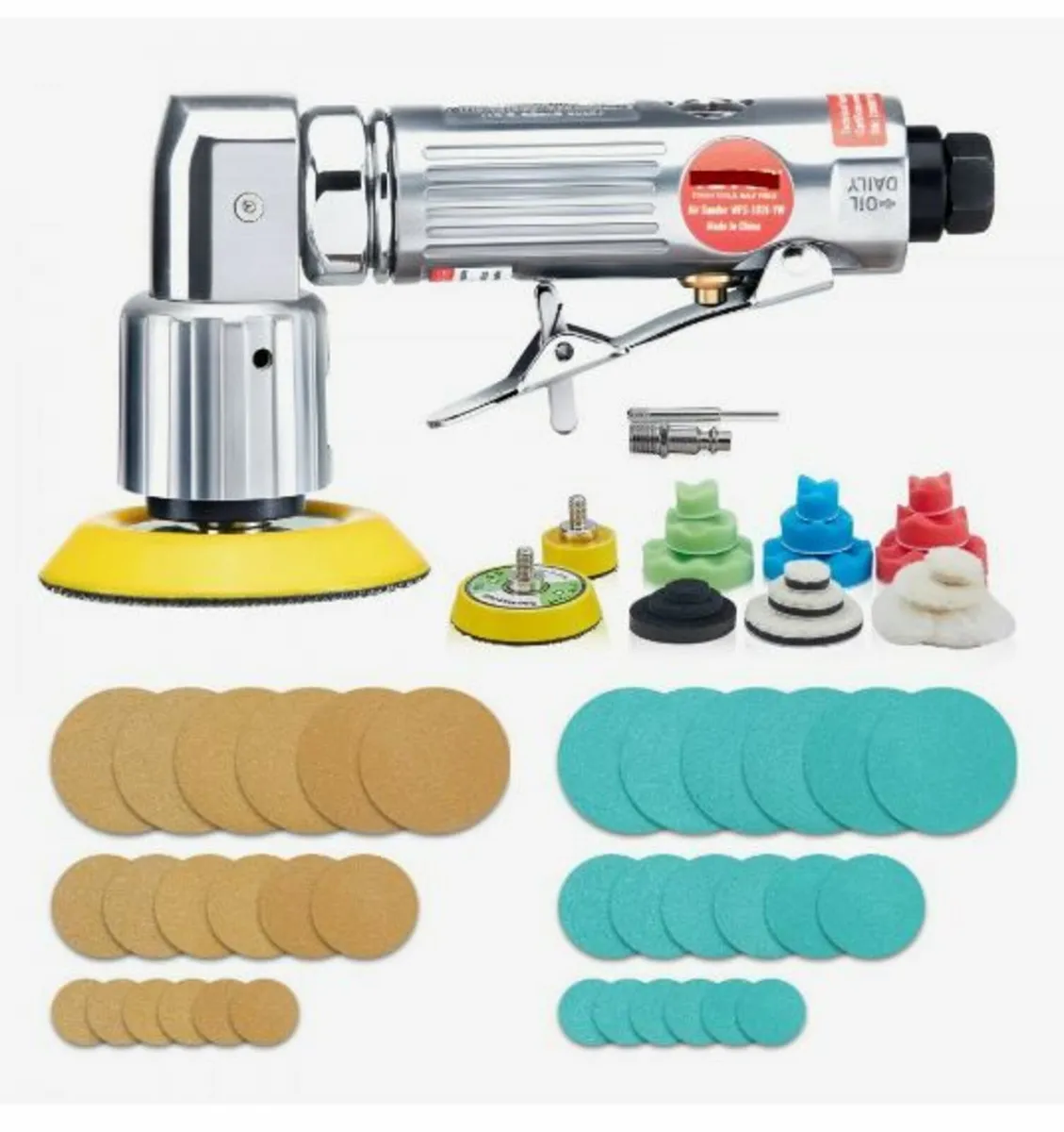 Mini Air Sander, 1"/2"/3" Random Orbital Air Sande - Image 1
