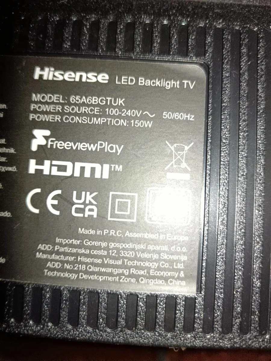 Two damaged large TV's (possibly repairable) - Image 4