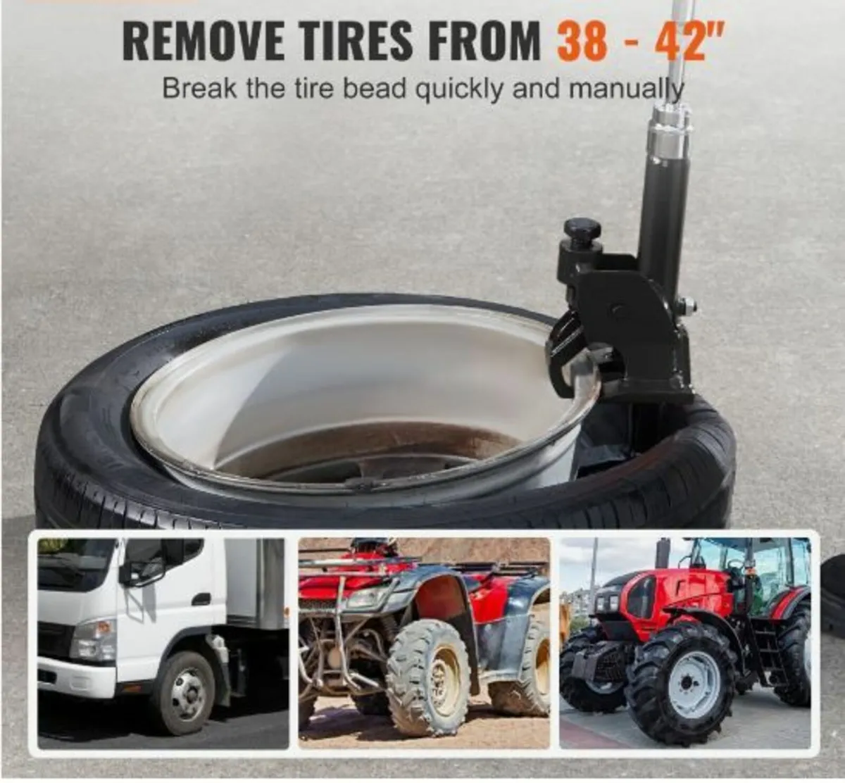 Manual Tire Bead Breaker, 96.5- 106.7 mm Tires - Image 1