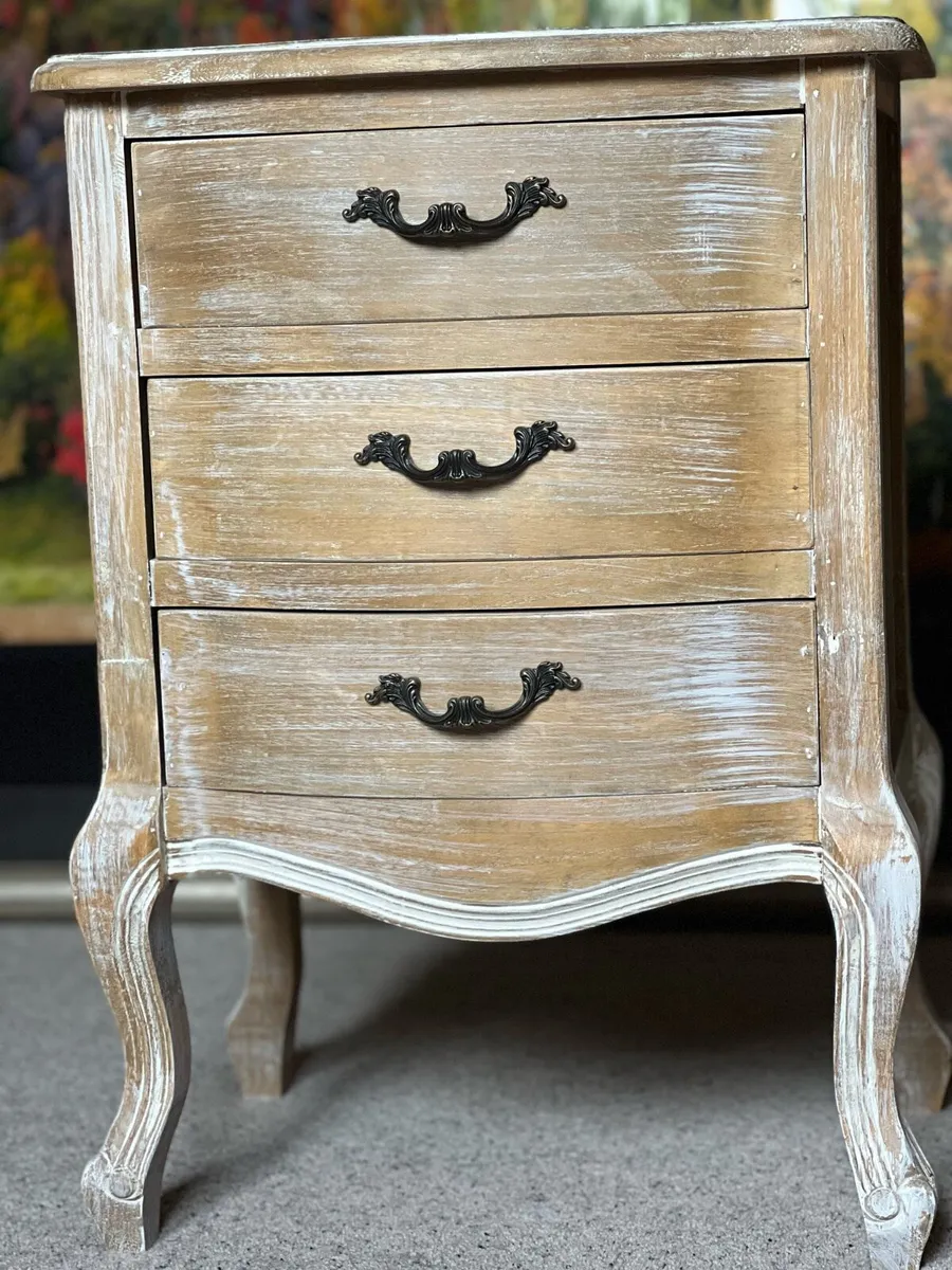 Pair of French-style Bedside Tables – Barely Used - Image 2