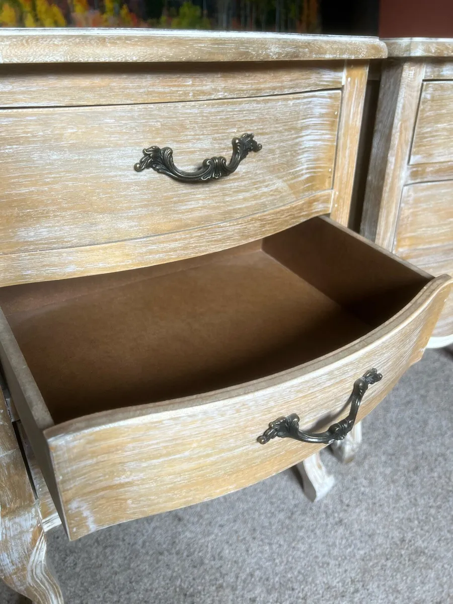 Pair of French-style Bedside Tables – Barely Used - Image 4
