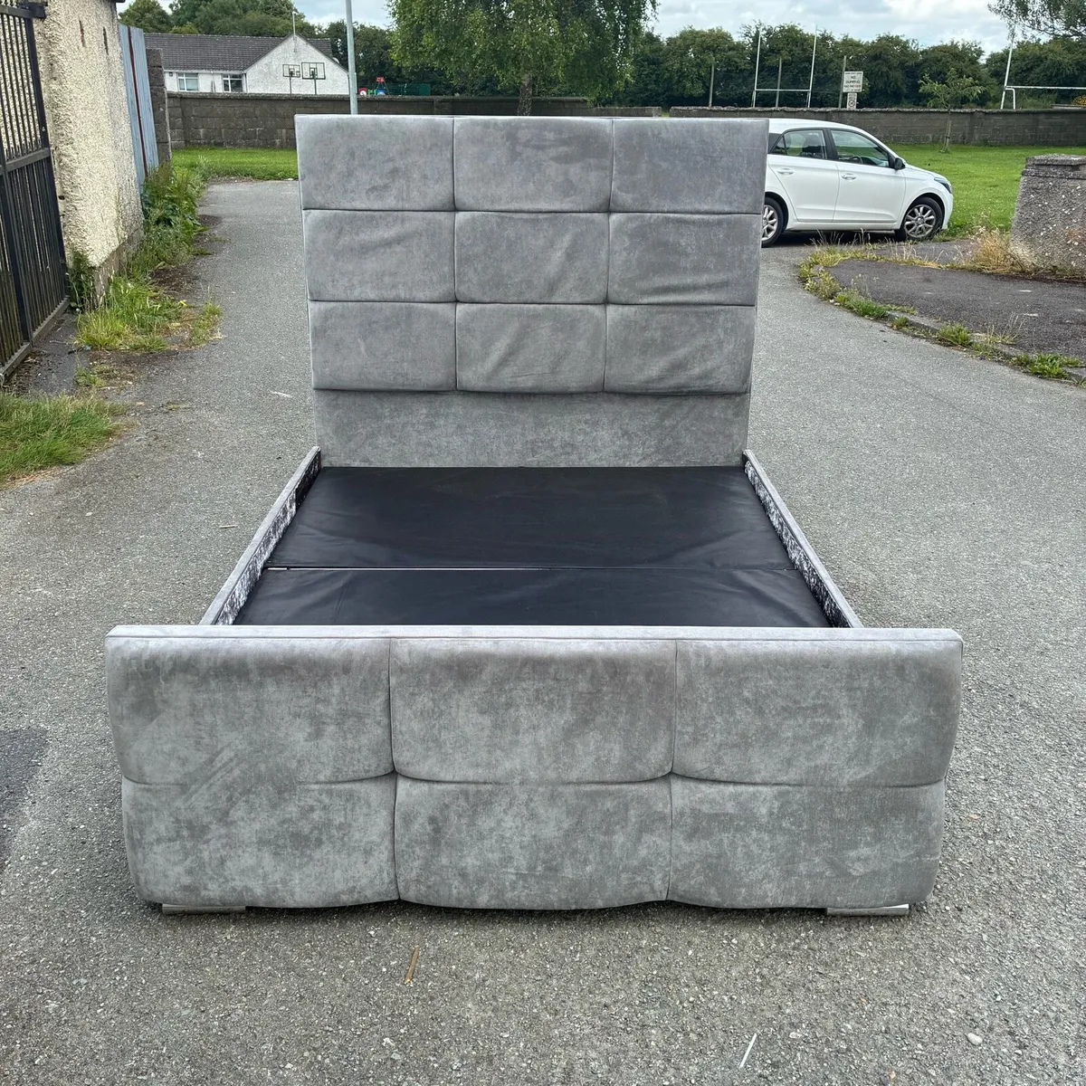 Grey 5ft King Bed Frame - Image 4