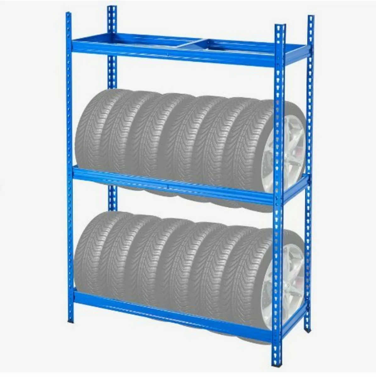 Tire Storage Rack 2-Shelf Tire Holder Stand - Image 1