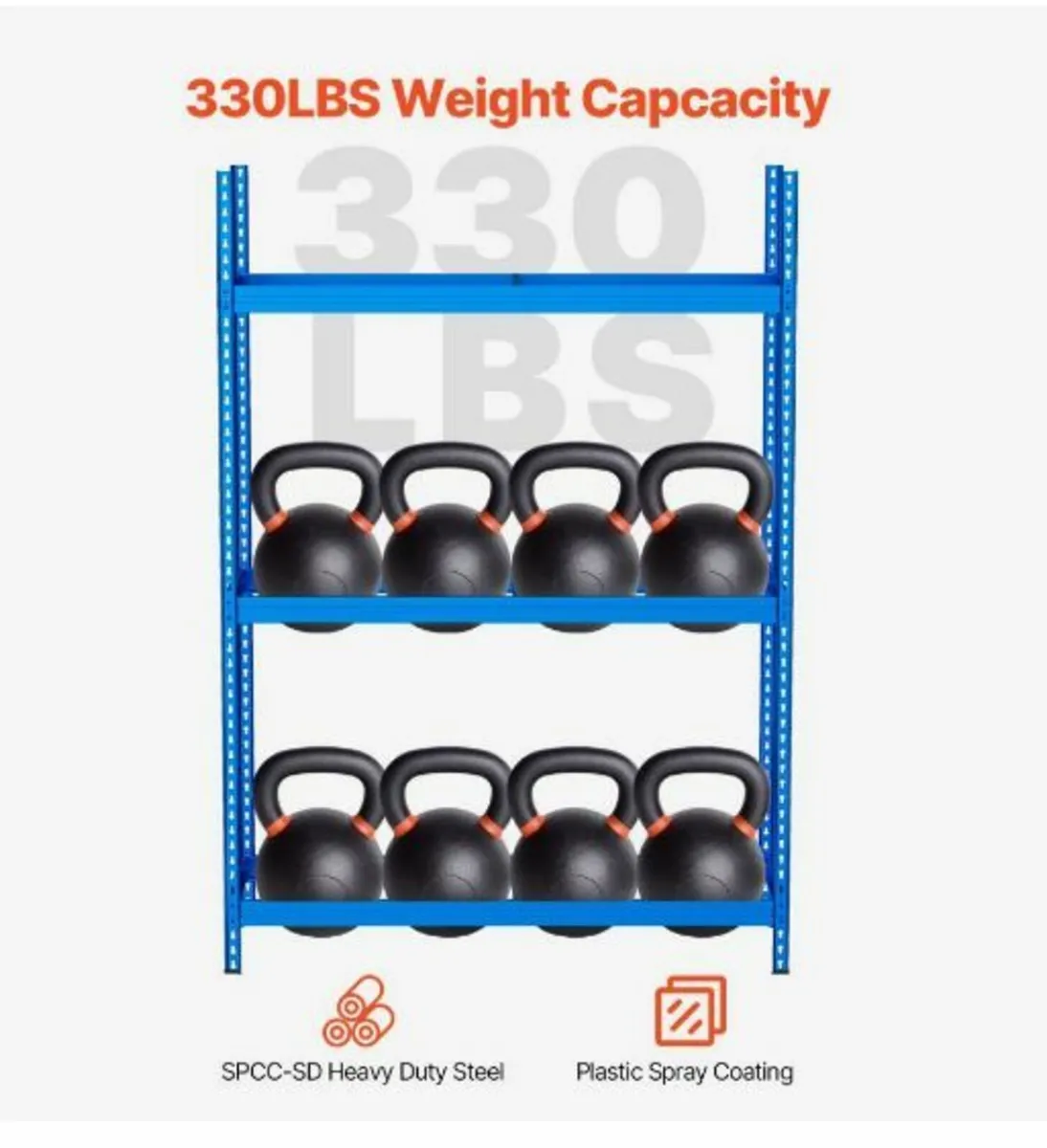 Tire Storage Rack 2-Shelf Tire Holder Stand - Image 3