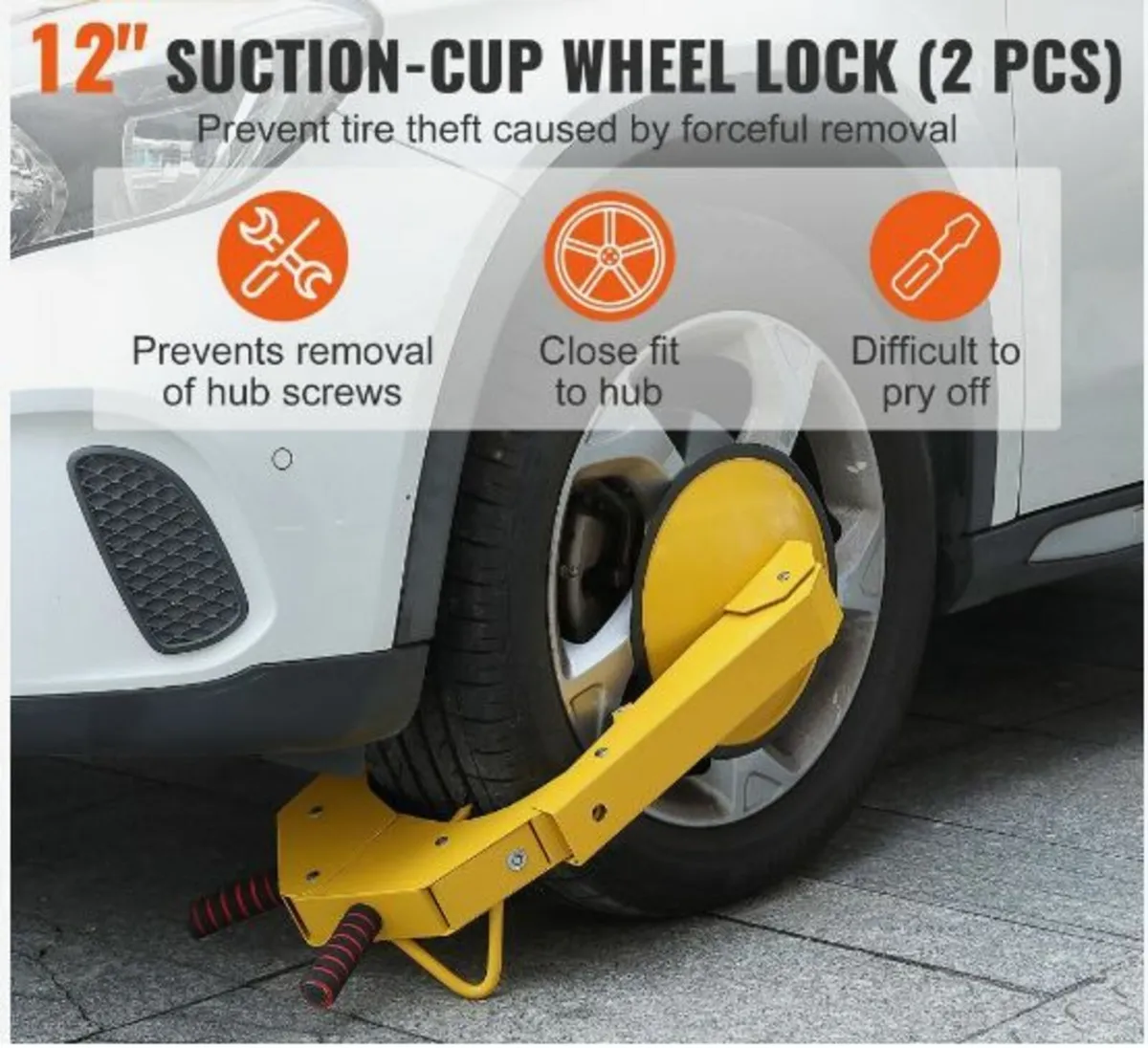 Wheel Lock Clamp, 2-Pack Trailer Wheel Lock - Image 2