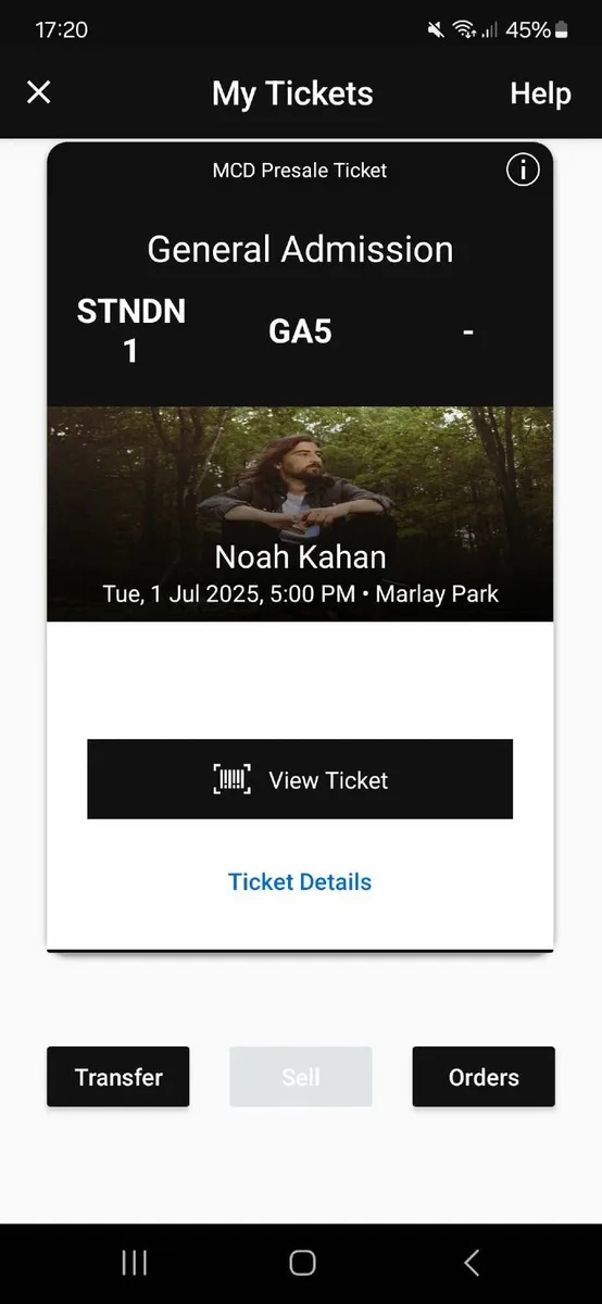NOAH KAHAN DUBLIN TICKET FOR SALE (June 1st) - Image 2