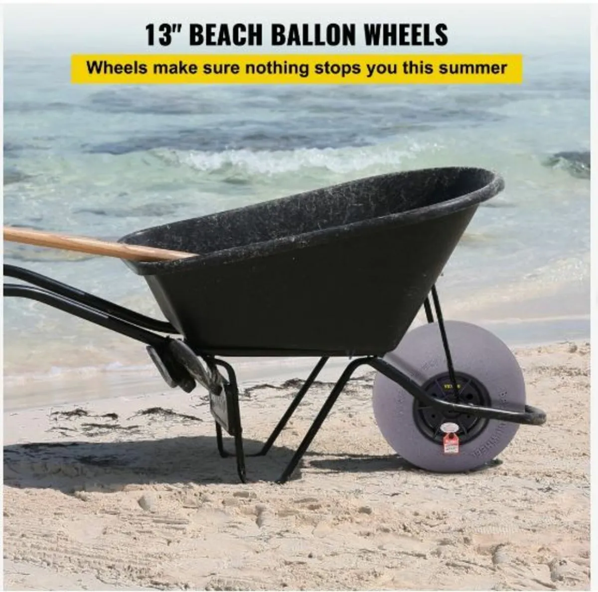 Beach Balloon Wheels, 13" Replacement Sand Tires - Image 3
