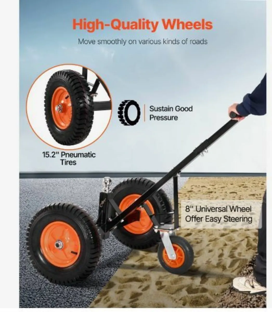 1200lbs Trailer Dolly 18 and 22 in Adjustable - Image 4
