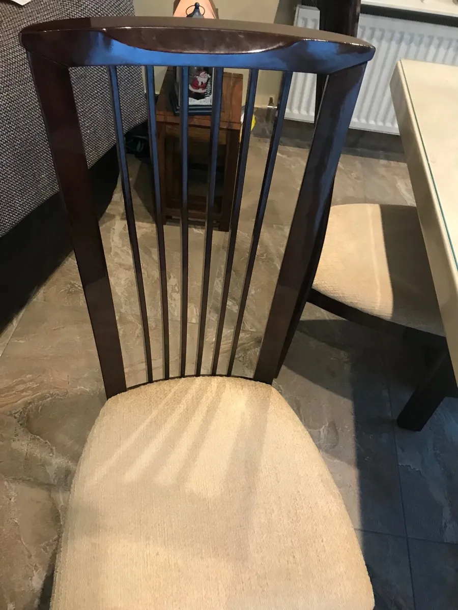 Dining table chairs and sideboard - Image 1