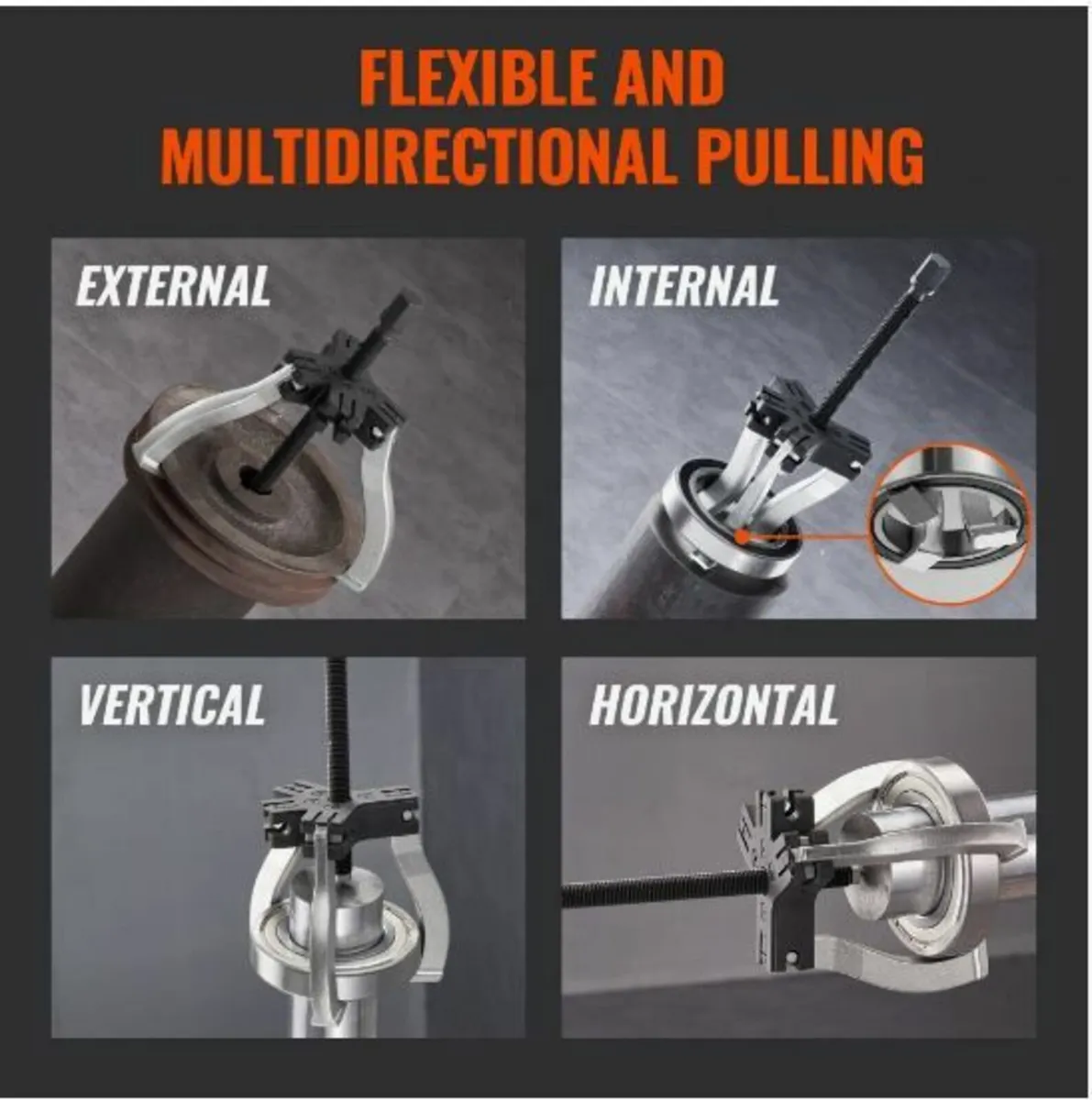 Gear Puller Set, 3" and 7" Puller Kit - Image 3