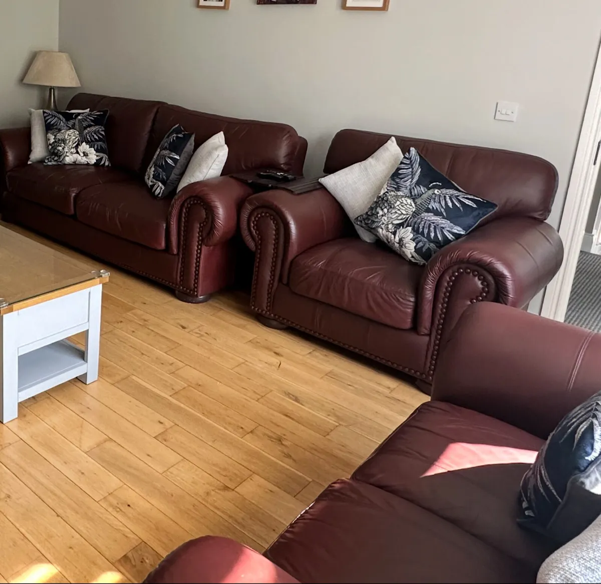 **Pending - Suite of Furniture 3+2+1 Inc footstool - Image 4