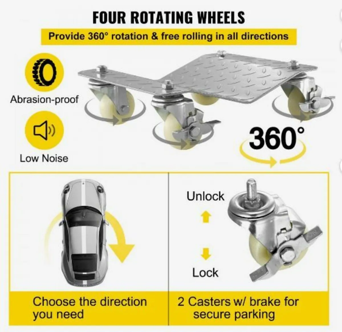 2Pcs Tire Wheel Dollies - Image 4