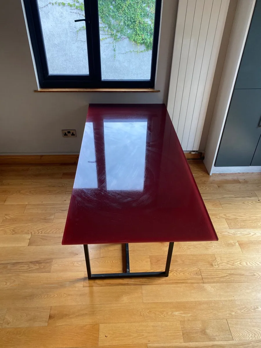 FREE Modern Glass table - Excellent condition - Image 2