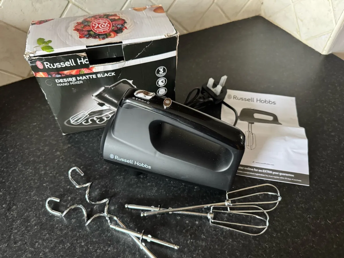 Russell Hobbs Desire Hand Mixer - Matte Black - Image 1