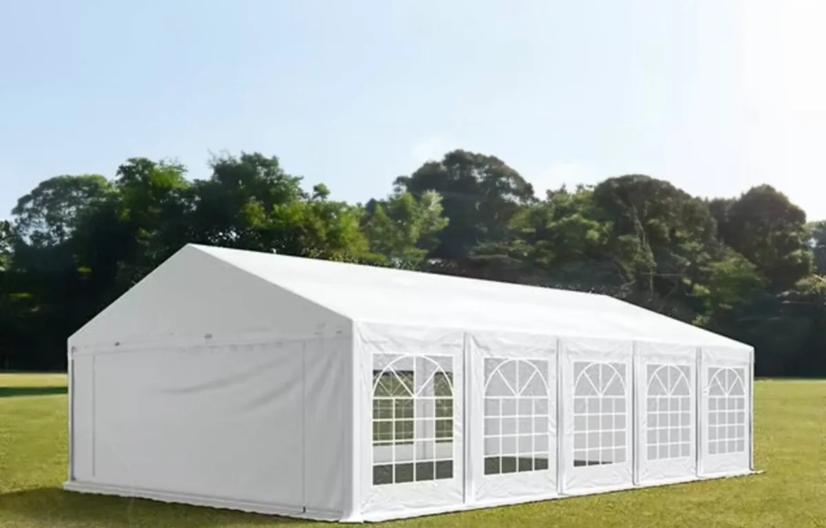 6m x 10m Marquee  – USED ONCE, LIKE NEW - Image 1