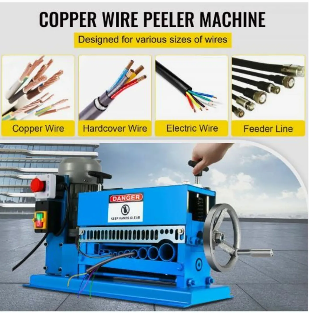 1.5-38MM Automatic Wire Stripping Machine 370W - Image 2