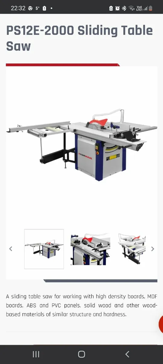 Table saw with scoring blade - Image 1