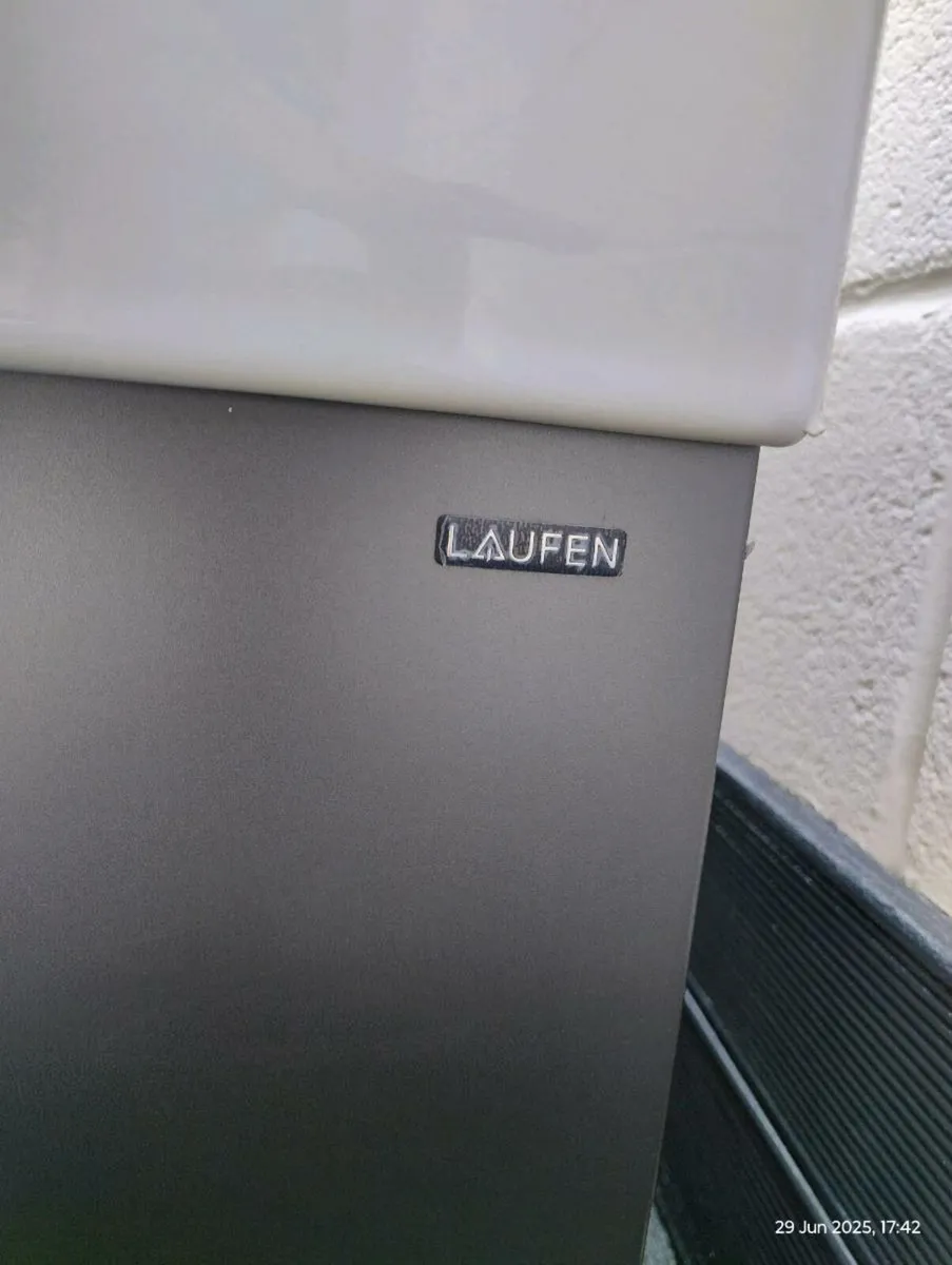 Designer Laufen sink and cabinet with tap - Image 3