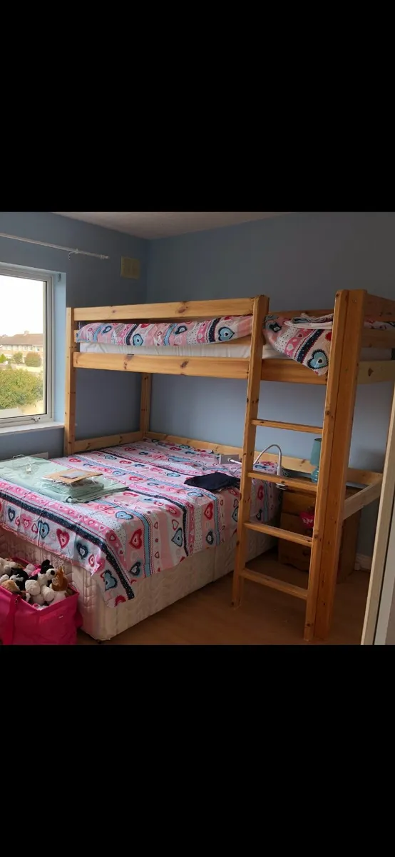 Free Single Mezzanine Bunk- Bed with Mattress - Image 1