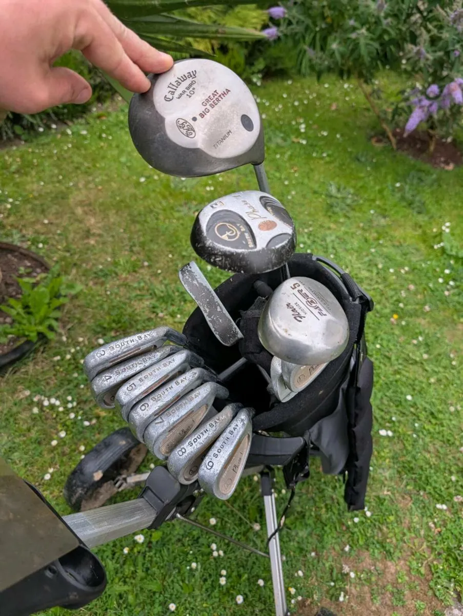 Full set of Golf clubs & trolley need gone tonight - Image 2