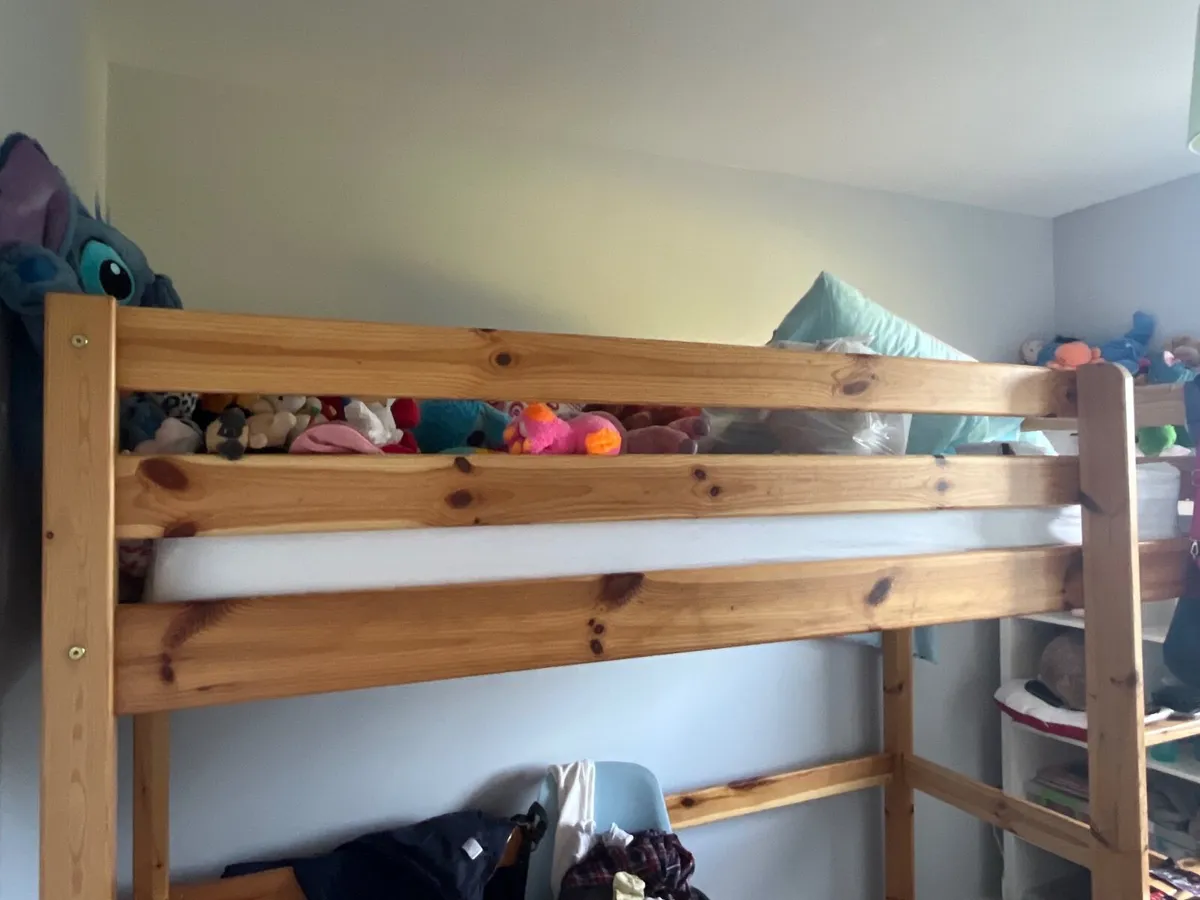 Free Single Mezzanine Bunk- Bed with Mattress - Image 2