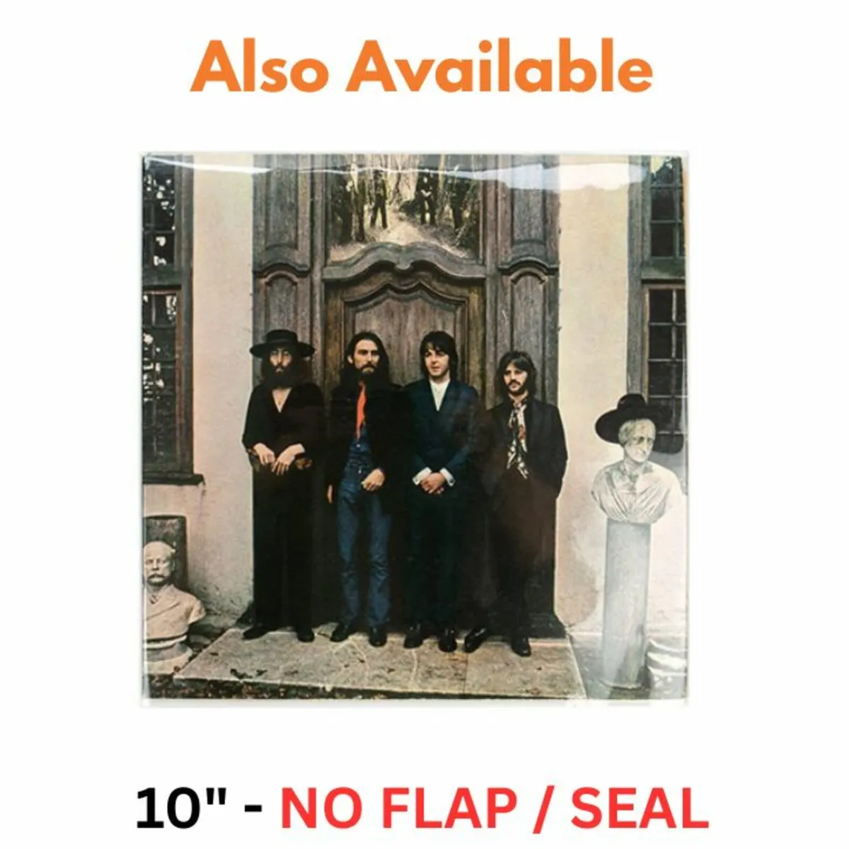 10" Vinyl Record Plastic Cover Sleeves - WITH FLAP - Image 3