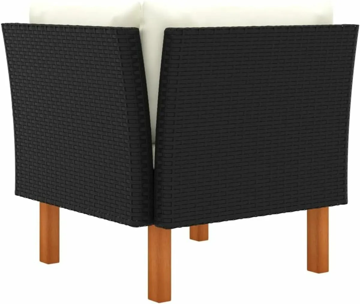 Outdoor Corner Sofa Seat PE Rattan & Steel Frame w - Image 3