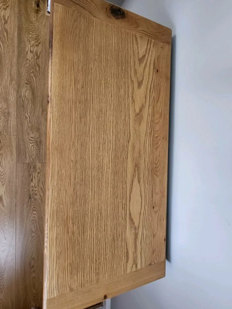 Oak console table x 2 - Image 2
