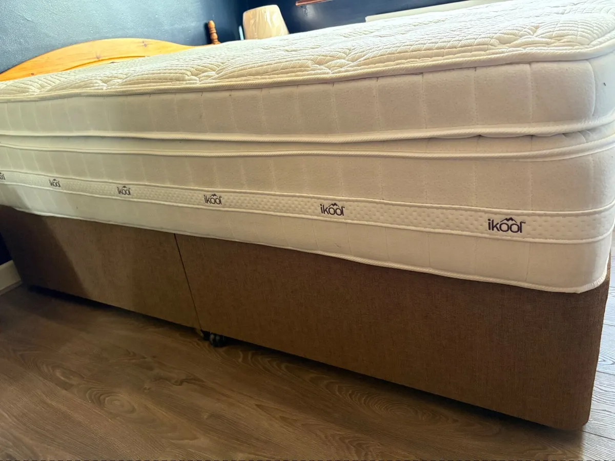 Double Kingkoil iKool mattress and base - Image 1