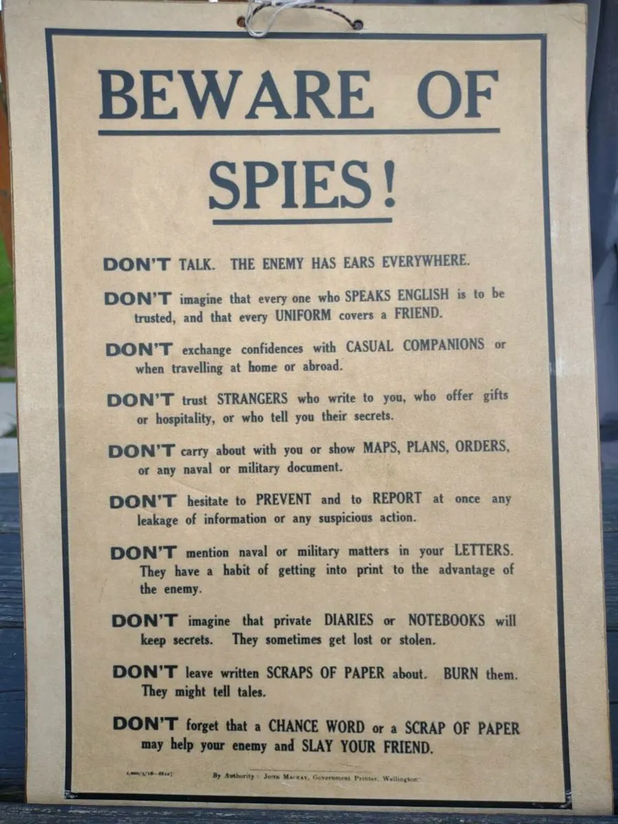 WW2 poster on cardboard - Image 1