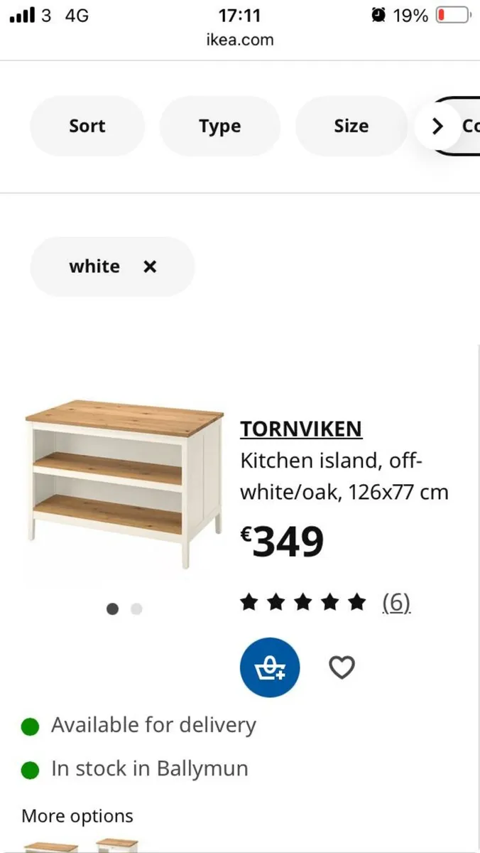 Ikea wooden kitchen island unit - Image 3