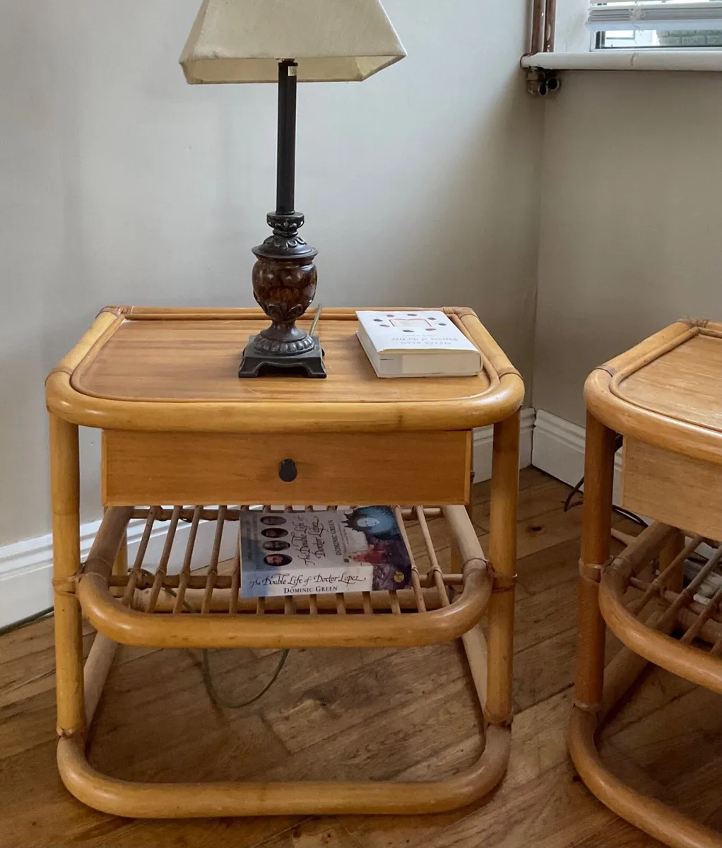 Pair of vintage rattan lockers in excellent condit - Image 2