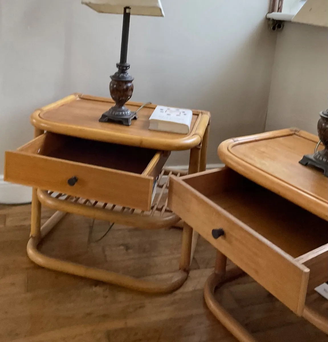 Pair of vintage rattan lockers in excellent condit - Image 3