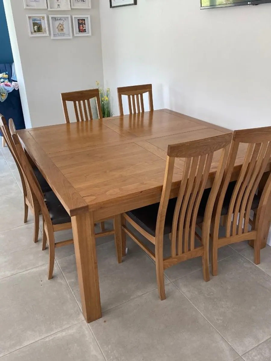 Dining table and chairs